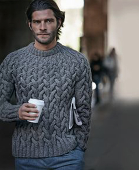 mans sweater